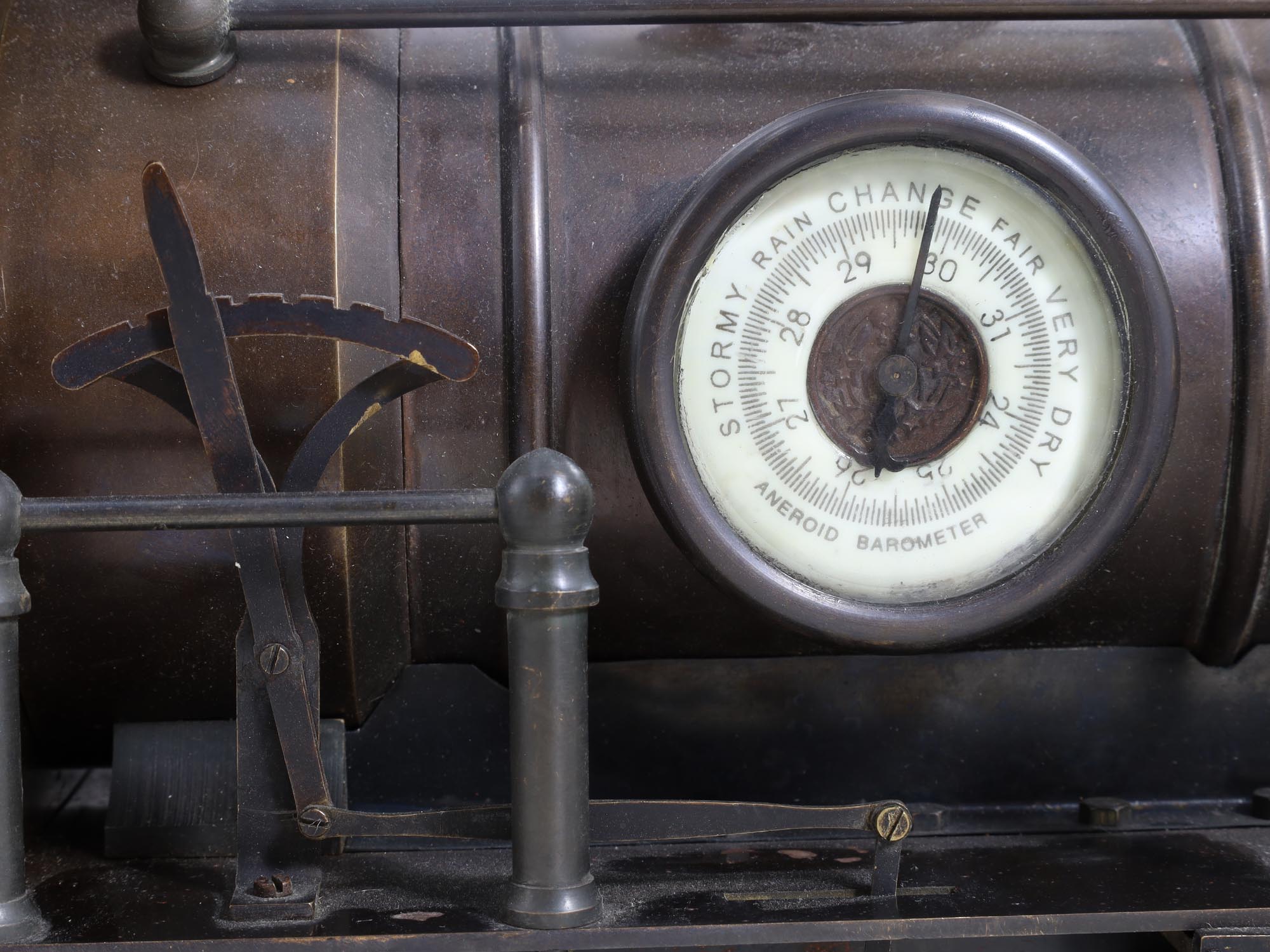 ANTIQUE FRENCH 19TH C LOCOMOTIVE INDUSTRIAL CLOCK PIC-7